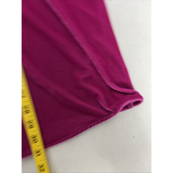 Soft Surroundings Shirt Womens L Crushed Velvet Pink Button Up Top Velour - Picture 6 of 7